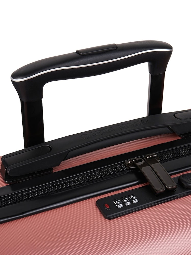 Cabin Max Pink Anode 40L ABS Cabin Carry On Hand Luggage 55x40x20cm - Image 4 of 4 Cabin Max Pink Anode 40L ABS Cabin Carry On Hand Luggage 55x40x20cm - Image 4 of 4