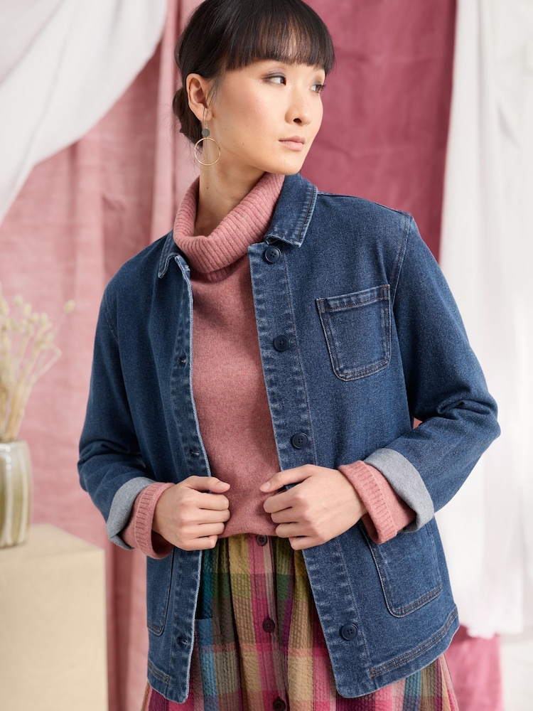 Seasalt Cornwall Blue Reading Rocks Jacket - Image 1 of 5