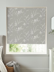 Laura Ashley Steel Grey Pussy Willow Roller Blind - Image 1 of 1