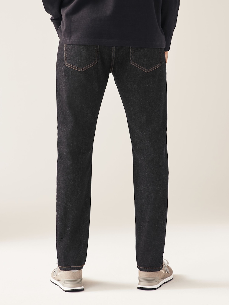Black Rinse Slim Fit Classic Stretch Jeans - Image 2 of 9
