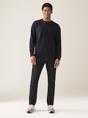 Black Rinse Slim Fit Classic Stretch Jeans - Image 3 of 9