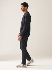 Black Rinse Slim Fit Classic Stretch Jeans - Image 4 of 9