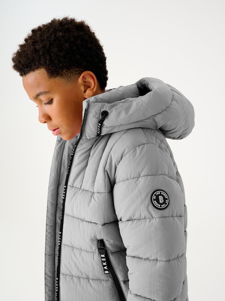 Padded Reflective Silver Coat Reflective Jacket Next Boys Padded