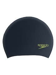 Speedo Black Junior Long Hair Cap - Image 1 of 3