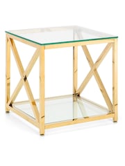 Julian Bowen Gold Miami Lamp Table - Image 3 of 4