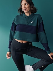 adidas Originals Green Class of '72 Crop Crew Sweatshirt - Image 1 of 5