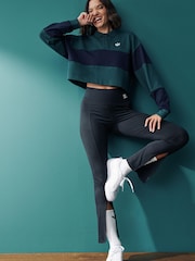 adidas Originals Green Class of '72 Crop Crew Sweatshirt - Image 3 of 5