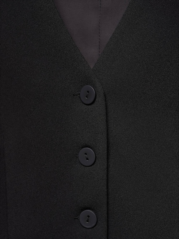 Mango Black Suit Waistcoat With Buttons - Image 7 of 7 Mango Black Suit Waistcoat With Buttons - Image 7 of 7