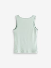 Purple/Green 100% Cotton Vests 5 Pack (1.5-16yrs) - Image 2 of 3