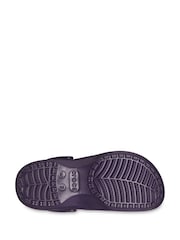 Crocs Purple Classic Platform Glitter Clogs - Image 5 of 7