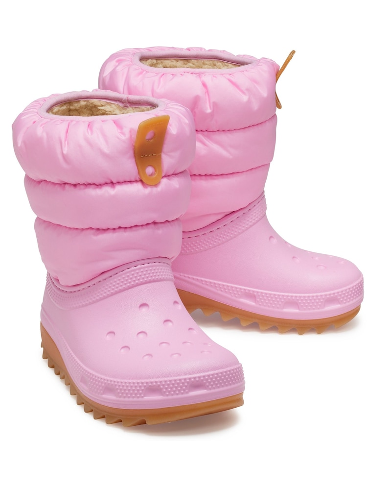 Crocs Pink Kids Classic Neo Puff Snow Boots - Image 4 of 6