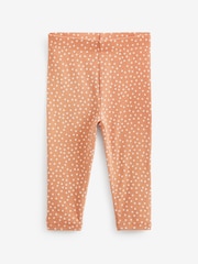 Neutrale Farbe - Leggings aus geripptem Jersey im 5er Pack (3Monate–7Jahre) - Bild 6 von 7