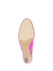 وردي قوي - حذاء بكعب وتد جلد Zahra من Jones Bootmaker - صورة 6 من 6