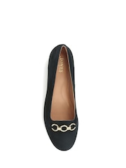 črna - Jones Bootmaker Sienne usnjeni mokasini Snaffle - Slika 5 iz 6