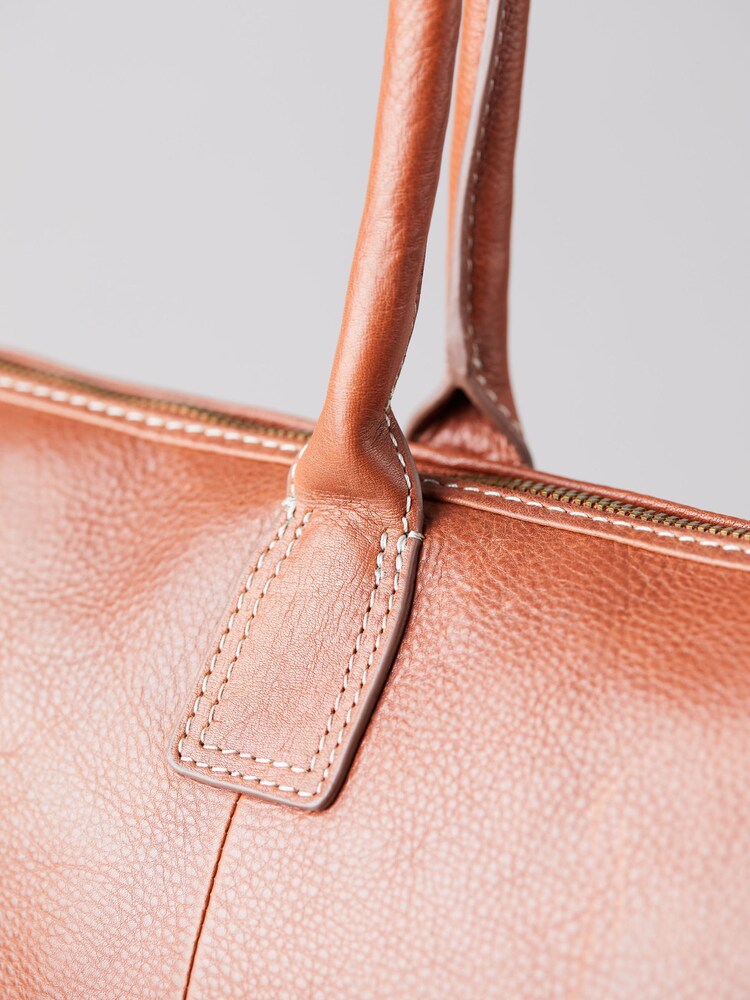 Lakeland Leather Natural Torver Leather Tote Bag - Image 5 of 5