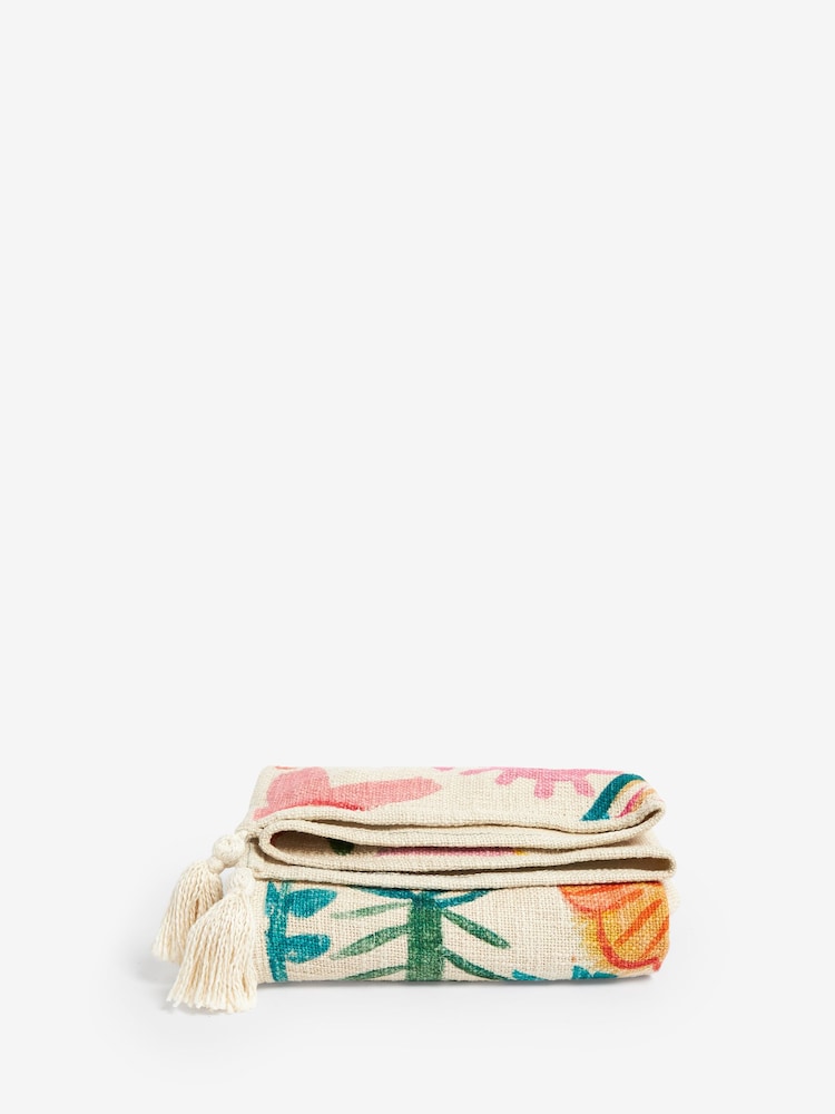 Lucy Tiffney at Next Multi Floral Printed Throw - Image 3 of 3
