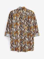 Neutral, Aufnäher mit Animalprint - Langes Shirt im Utility-Look - Bild 5 von 5