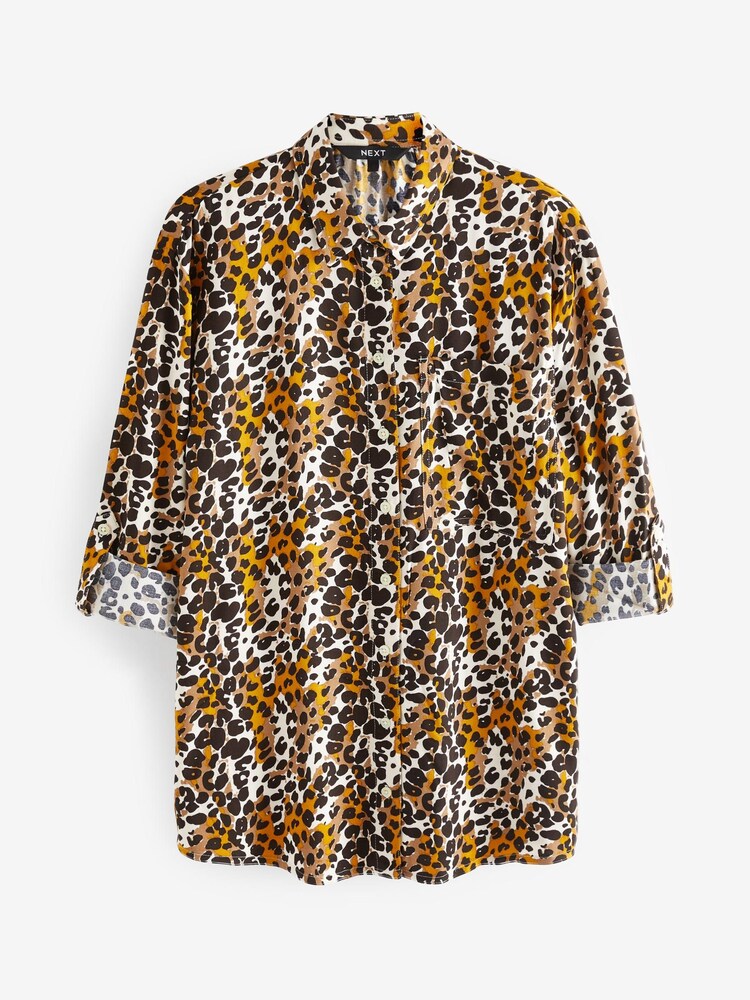 Neutral, Aufnäher mit Animalprint - Langes Shirt im Utility-Look - Bild 5 von 5 Neutral, Aufnäher mit Animalprint - Langes Shirt im Utility-Look - Bild 5 von 5
