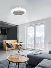 Eglo White/Grey Kostrena Ceiling Fan With Light - Image 1 of 3