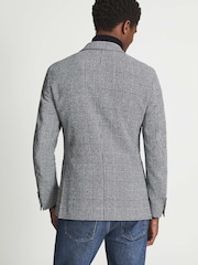 Reiss Blue Glare Puppytooth Check Blazer - Image 5 of 5