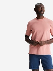 Oliver Sweeney Pink Palmela Salmon 240gsm Jersey 100% Cotton T-Shirt - Image 1 of 4