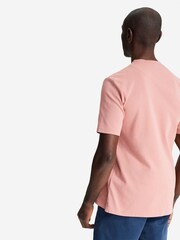Oliver Sweeney Pink Palmela Salmon 240gsm Jersey 100% Cotton T-Shirt - Image 2 of 4