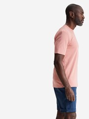 Oliver Sweeney Pink Palmela Salmon 240gsm Jersey 100% Cotton T-Shirt - Image 3 of 4