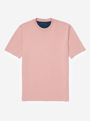 Oliver Sweeney Pink Palmela Salmon 240gsm Jersey 100% Cotton T-Shirt - Image 4 of 4