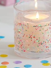 Multi Vanilla & Cocoa Bean Scented Happy Birthday Light Up Candle - Image 3 of 4