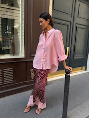 Red Deer - Never Fully Dressed Print Maeva Midi Skirt - 4суретінің 4 суреті