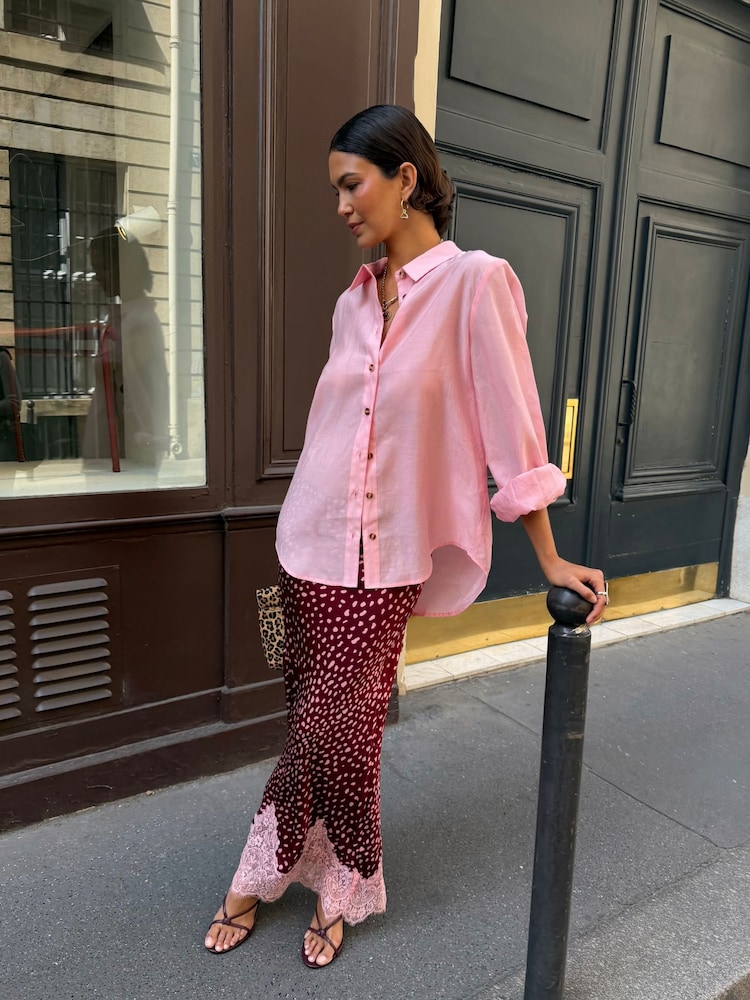 Red Deer - Never Fully Dressed Print Maeva Midi Skirt - 4суретінің 4 суреті Red Deer - Never Fully Dressed Print Maeva Midi Skirt - 4суретінің 4 суреті