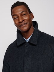 Aubin Blue Turville Wool Overcoat - Image 5 of 10