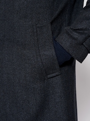 Aubin Blue Turville Wool Overcoat - Image 6 of 10