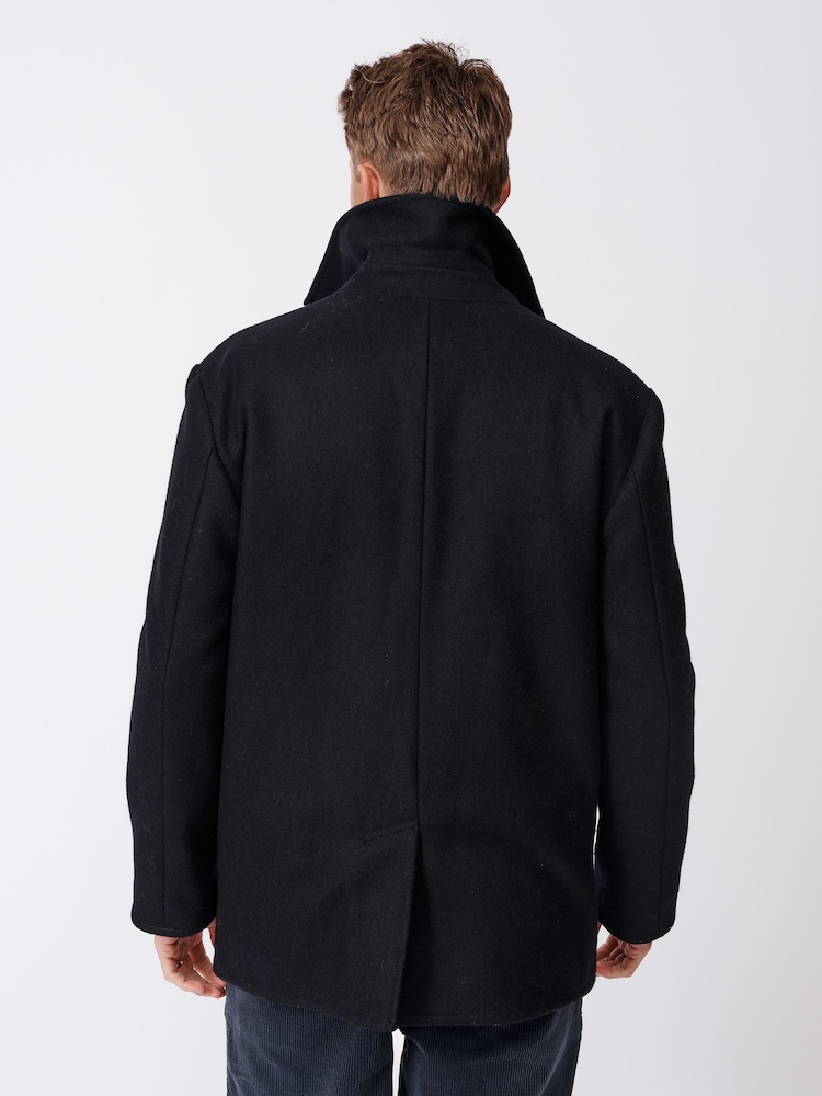 Aubin Blue Saltaire Wool Peacoat - Image 2 of 6