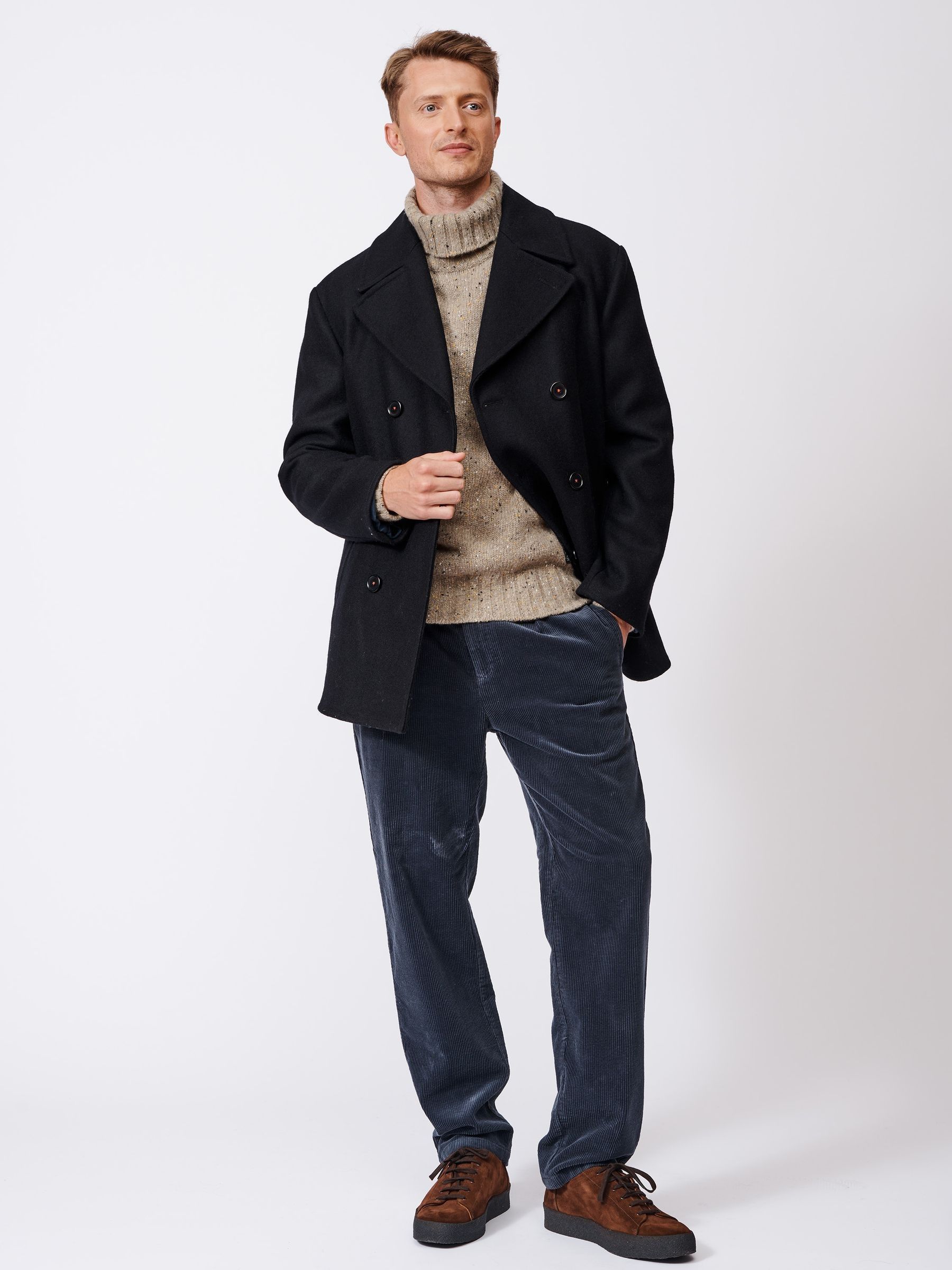 Buy Aubin Blue Saltaire Wool Peacoat from Next USA
