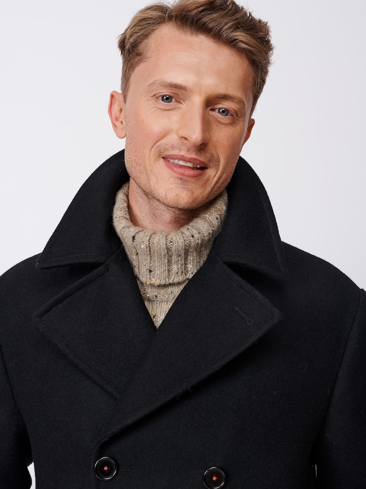 Aubin Blue Saltaire Wool Peacoat - Image 5 of 6