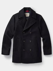 Aubin Blue Saltaire Wool Peacoat - Image 6 of 6