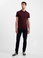 French Connection Purple Bordeaux Polo Shirt - Image 3 of 5