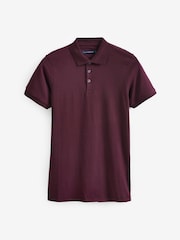 French Connection Purple Bordeaux Polo Shirt - Image 5 of 5