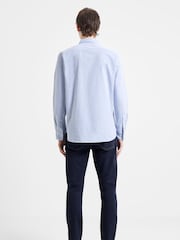 French Connection Blue Oxford 100% Cotton Long Sleeve Shirt - Image 2 of 4
