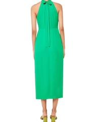 Whistles Green Eliza Halterneck Midi Dress - Image 2 of 4