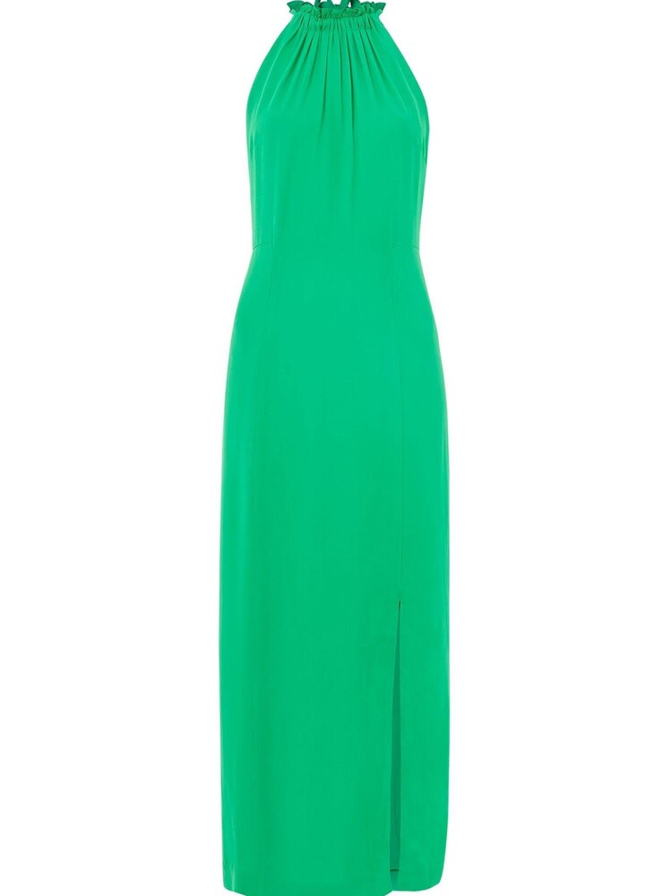 Whistles Green Eliza Halterneck Midi Dress - Image 4 of 4