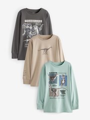 Dinosaures minéraux - Lot de 3 t-shirts à manches longues (3-14 ans) - Image 1 de 6