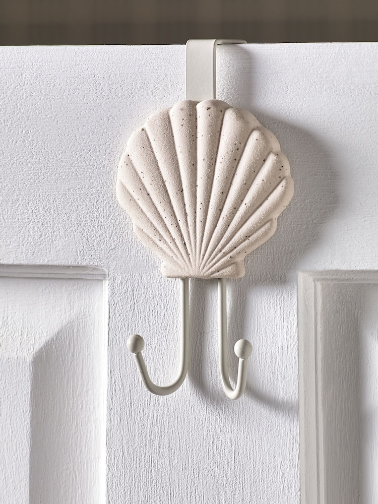 Natural Shell Over Door Hooks - Image 1 of 3