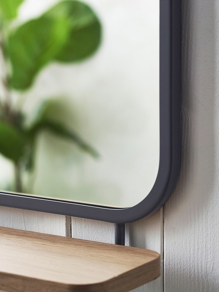 Grey/Natural Shelf Mirror - Image 1 of 4