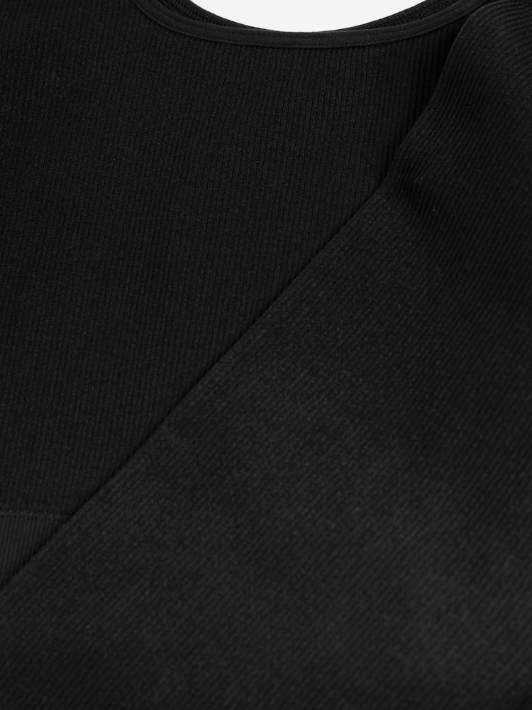 Schwarz - Set aus geripptem Stretch-Oberteil und Leggings (7–16 Jahre) - Bild 8 von 8 Schwarz - Set aus geripptem Stretch-Oberteil und Leggings (7–16 Jahre) - Bild 8 von 8