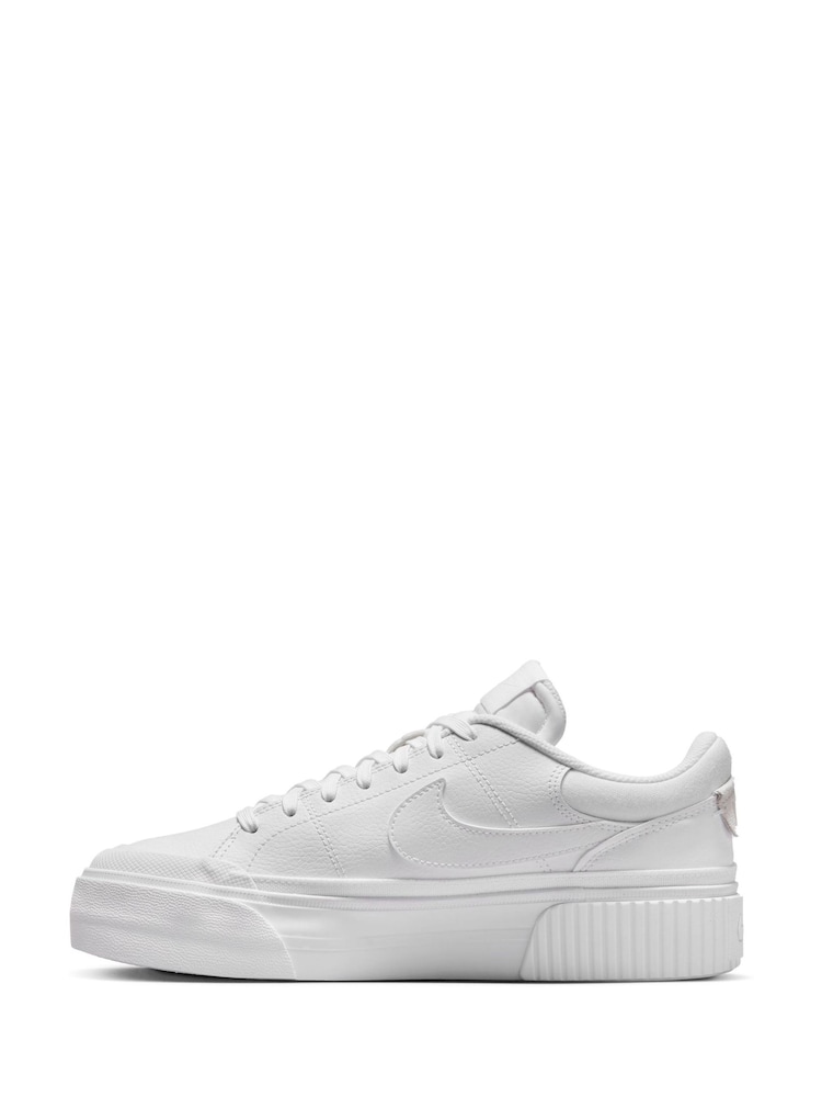 Nike White Court Legacy Lift Platform Trainers - Image 4 of 8