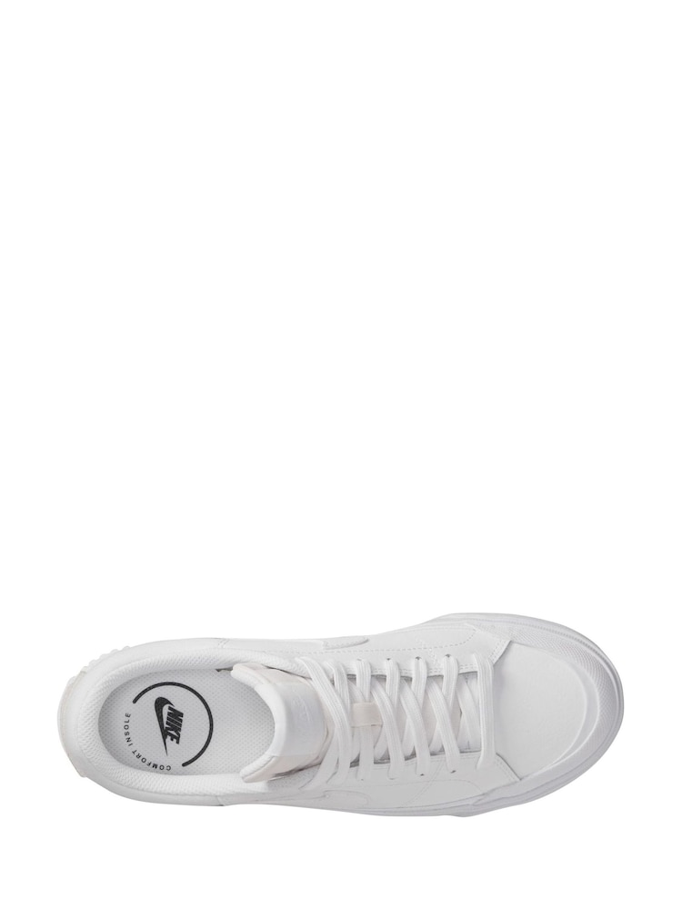 Nike White Court Legacy Lift Platform Trainers - Image 5 of 8