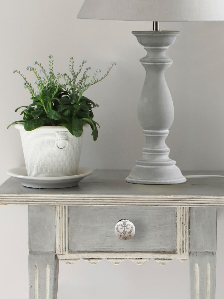 Laura Ashley Set of 4 Grey Josette Drawer Pull - Image 1 of 4