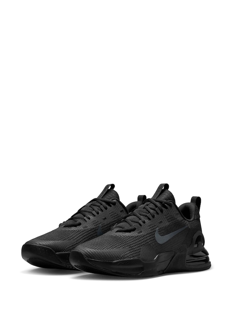 Nike Black/White Air Max Alpha 5 Training Trainers - Image 6 of 10